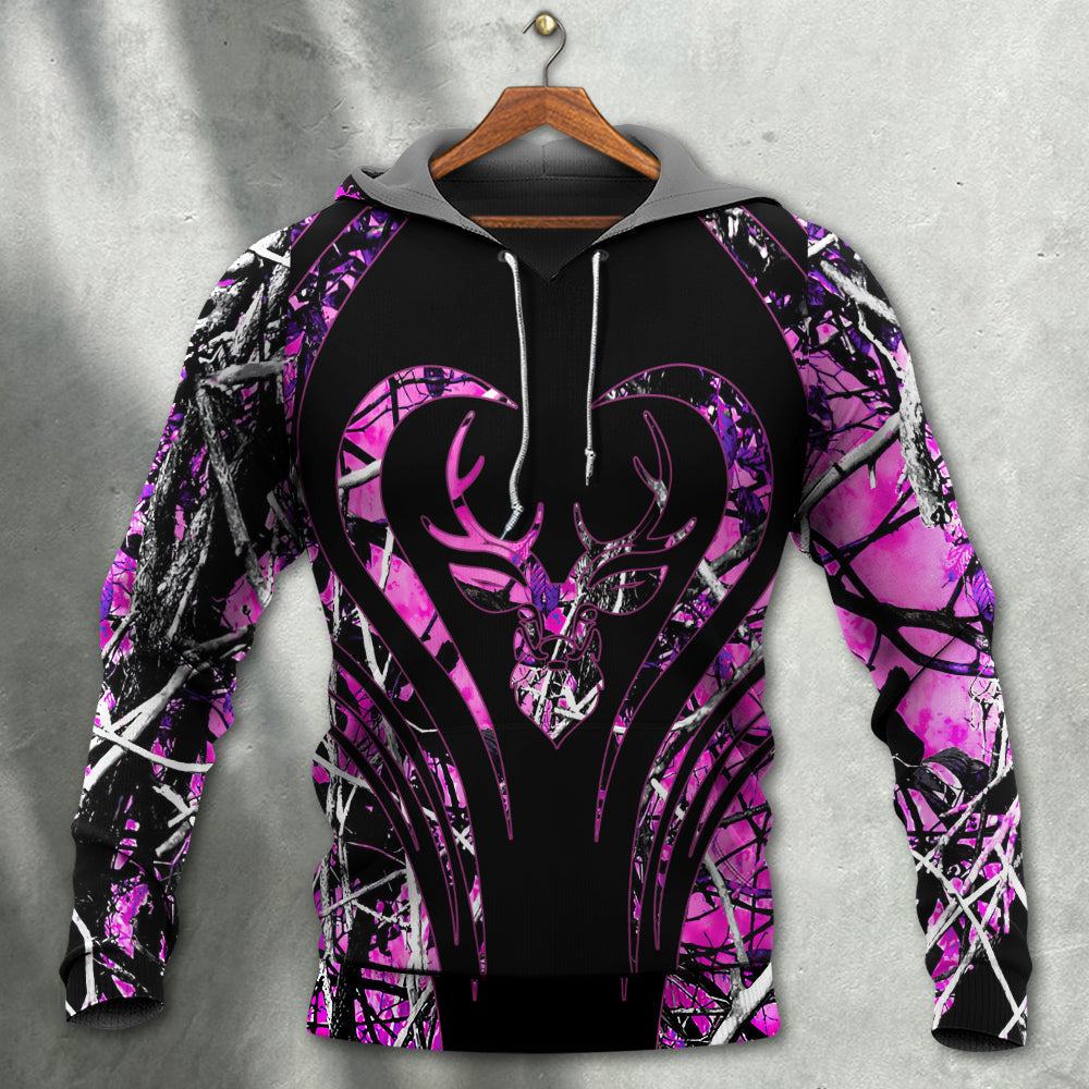 Pink Hunting Girl Camouflage Deer Hoodie For Country Outings Camping Travel And Thoughtful Gifting