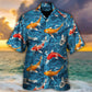 Fish Koi Swim Artificial Ponds Hawaiian Shirt For Vacation Days And Relaxed Coastal Outings