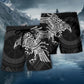 Viking Valhalla Raven Legends Beach Shorts Print Detail For Beach Activities And Vacation Wear