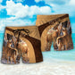 Old Buck And Sweet Doe Forest Beach Shorts For Warm Weather Travel And Everyday Comfort