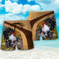 Old Rooster And Cute Chick Farm Beach Shorts For Beach Trips And Relaxed Vacation Styling