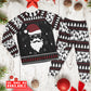 Rooftop Santa Gift Delivery Long Sleeve Pajamas Set For Holiday Bedtime And Cozy Home Wear