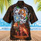 Dog Pitbull Dogs Tigers Hawaiian Shirt For Resort Getaways And Comfortable Summer Activities