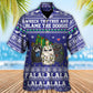 Cat Wreck Tree Meowy Christmas Hawaiian Shirt Pattern View For Relaxed Warm Weather Outfits