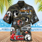 Hunting Hot Rods Hawaiian Shirt For Resort Getaways And Comfortable Summer Activities