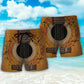 Guitar Old Retro Lover Beach Shorts Design View For Comfortable Resort And Beach Styling