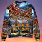 Christmas Santa Snowman Family Holiday Lights Sweater For Holiday Parties Family Gatherings And Seasonal Gift Giving