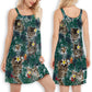 Cat Spirit Sand Hawaii V-Neck Sleeveless Cami Dress For Animal Lovers And Casual Summer Wear
