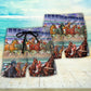 Harness Racing Racing Horse Beach Shorts Pattern Detail For Outdoor Activities And Travel Ready Comfort