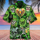 Skull St Patricks Day Celebration Hawaiian Shirt Artwork Detail For Resort Trips And Outdoor Activities