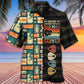 Guitar Creative Pattern Hawaiian Shirt Relaxed Style View For Outdoor Gatherings