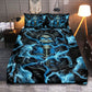 Black Thunder Skull Bedding Cover For Gothic Bedroom Decor