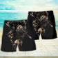 Skull Eternal King Quote Beach Shorts For Coastal Adventures And Relaxed Summer Wear
