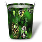 Green Skull Graphic Laundry Basket For Clothes Toys And Blankets