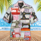 Quilting Machine Knit Fabric Hawaiian Shirt For Vacation Days And Relaxed Coastal Outings