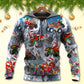 Red Santa Truck Snow Mountain Hoodie For Holiday Vacations Winter Events And Everyday Comfort