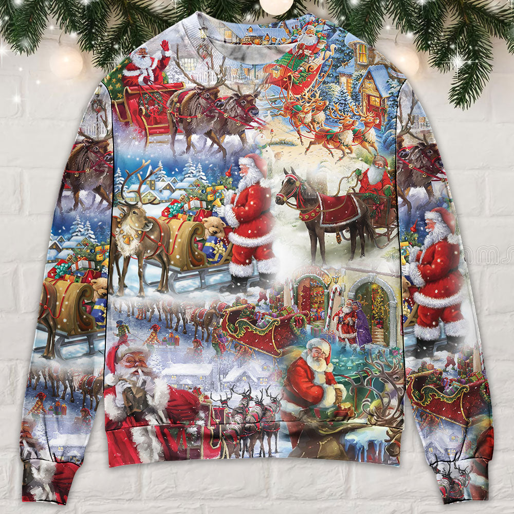 Christmas Magic Celebration Sweater For Holiday Travel Winter Outings And Cheerful Gift Giving