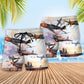 Aviation Journey Beach Shorts Pattern Detail For Vacation Style And Leisure And Relaxation