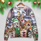 Christmas Cat Heartfelt Holiday Sweater For Seasonal Parties Cozy Gatherings And Thoughtful Holiday Gifts