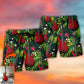 Guitar Various Style Tropical Floral Personalized Photo Beach Shorts For Summer Vacation And Coastal Travel