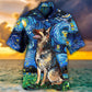 Creative German Shepherd Dog Hawaiian Shirt All Over Print Detail For Vacation Style