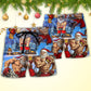 Christmas Santa Weightlifting Fitness Beach Shorts For Holiday Beach Days