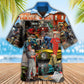 Retro Classic Mechanic Auto Car Hawaiian Shirt For Coastal Adventures And Warm Weather Wear