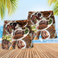 BBQ Brisket Food Beach Shorts Pattern Detail For Vacation Style And Comfortable Daily Wear