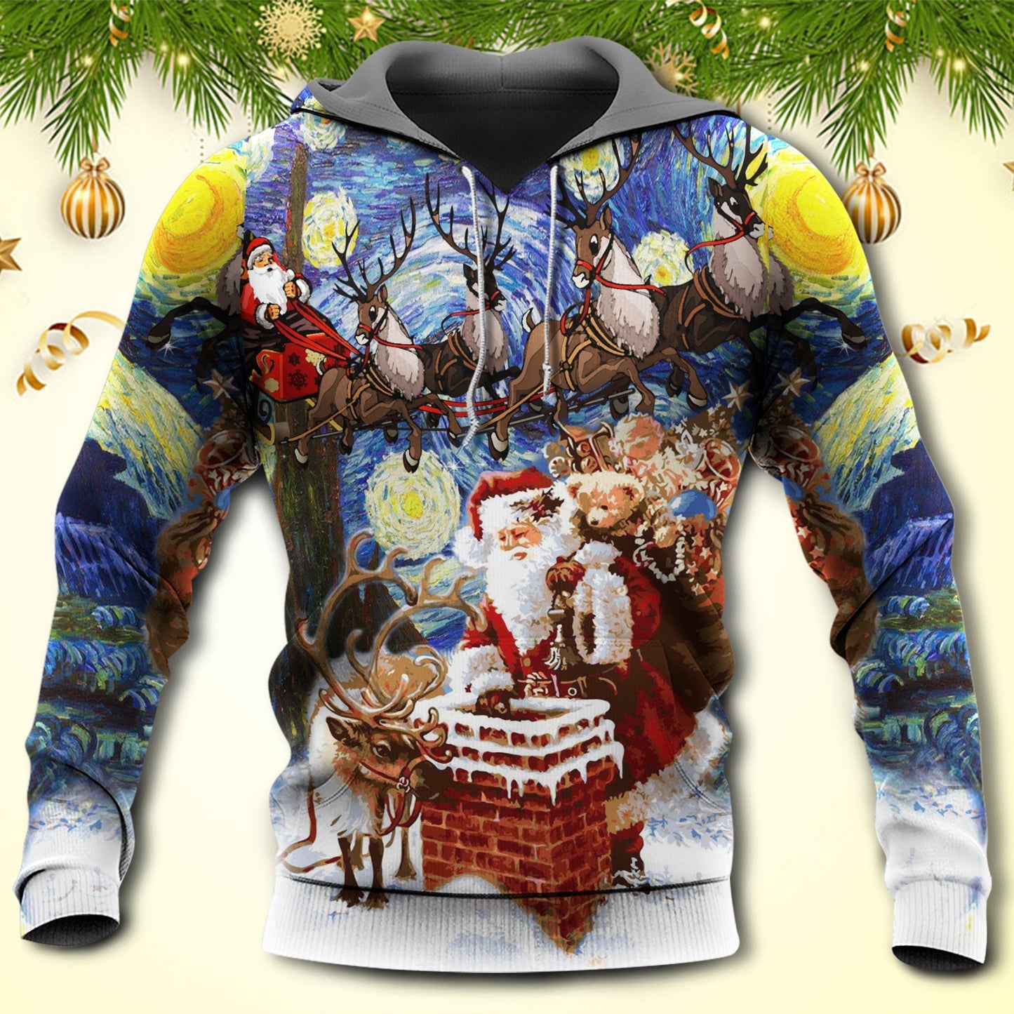Christmas Holiday Countdown Hoodie For Christmas Gatherings Outdoor Trips And Relaxed Seasonal Style