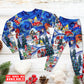 Festive Gnome Friends Christmas Long Sleeve Pajamas Set For Holiday Travel And Comfortable Home Wear