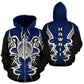 Blue Hawaii Turtle Tribal Armor Hoodie For Coastal Life Casual Events And Everyday Comfort