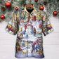 Christmas Winter Santa Hawaiian Shirt For Poolside Relaxation And Sunny Getaways