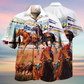 Horse Racing Amazing Hawaiian Shirt Pattern View For Relaxed Warm Weather Outfits