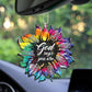 Tie Dye Sunflower God Says You Are 20 Oz Tumbler For Coffee Travel And Daily Drinks