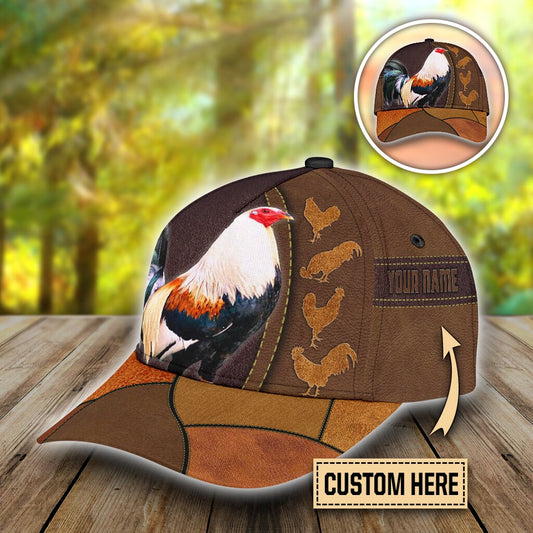 Personalized Rooster All Over Print Classic Cap For Casual Outfits Vacations And Everyday Styling