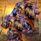 Bohemian Eagle Heart Hawaiian Shirt For Summer Events And Casual Outdoor Wear