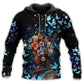 Black Girl Butterfly Flowers Hoodie For Casual Outfits Outdoor Trips And Comfortable Layering