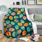 Colorful Easter Egg Pattern Flannel Blanket For Cozy Bedroom Sofa Decor