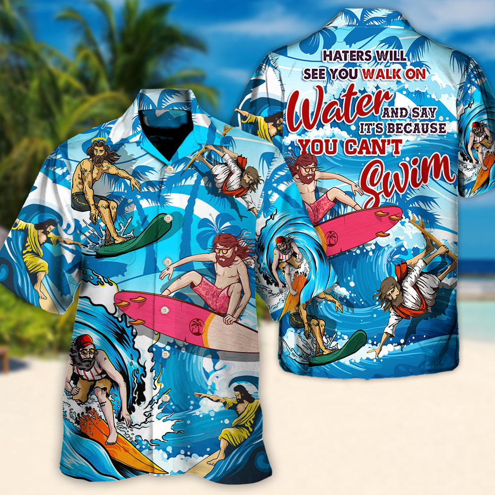 Surfing Water Vacation Sport Hawaiian Shirt Print Closeup For Warm Weather Events