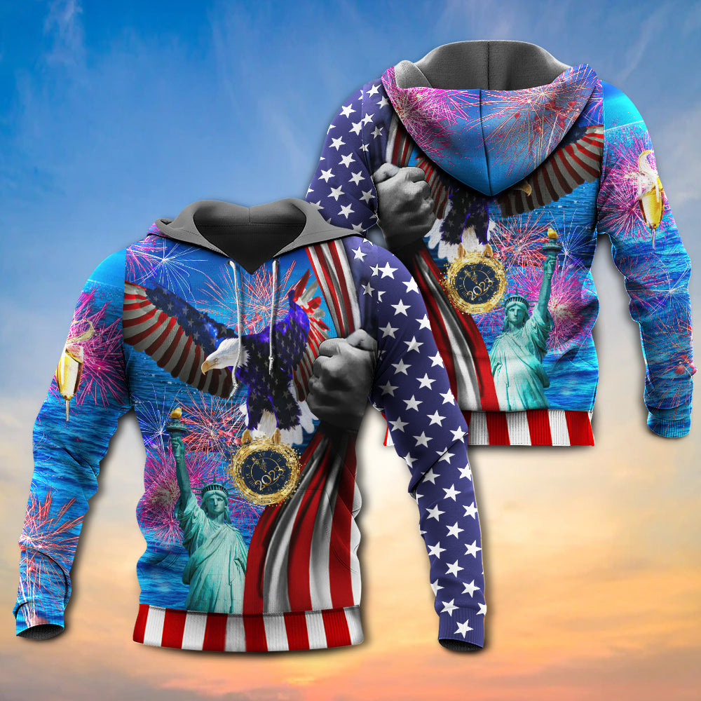 New Year America Hoodie For Relaxed Daily Wear Weekend Outings And Thoughtful Gifting