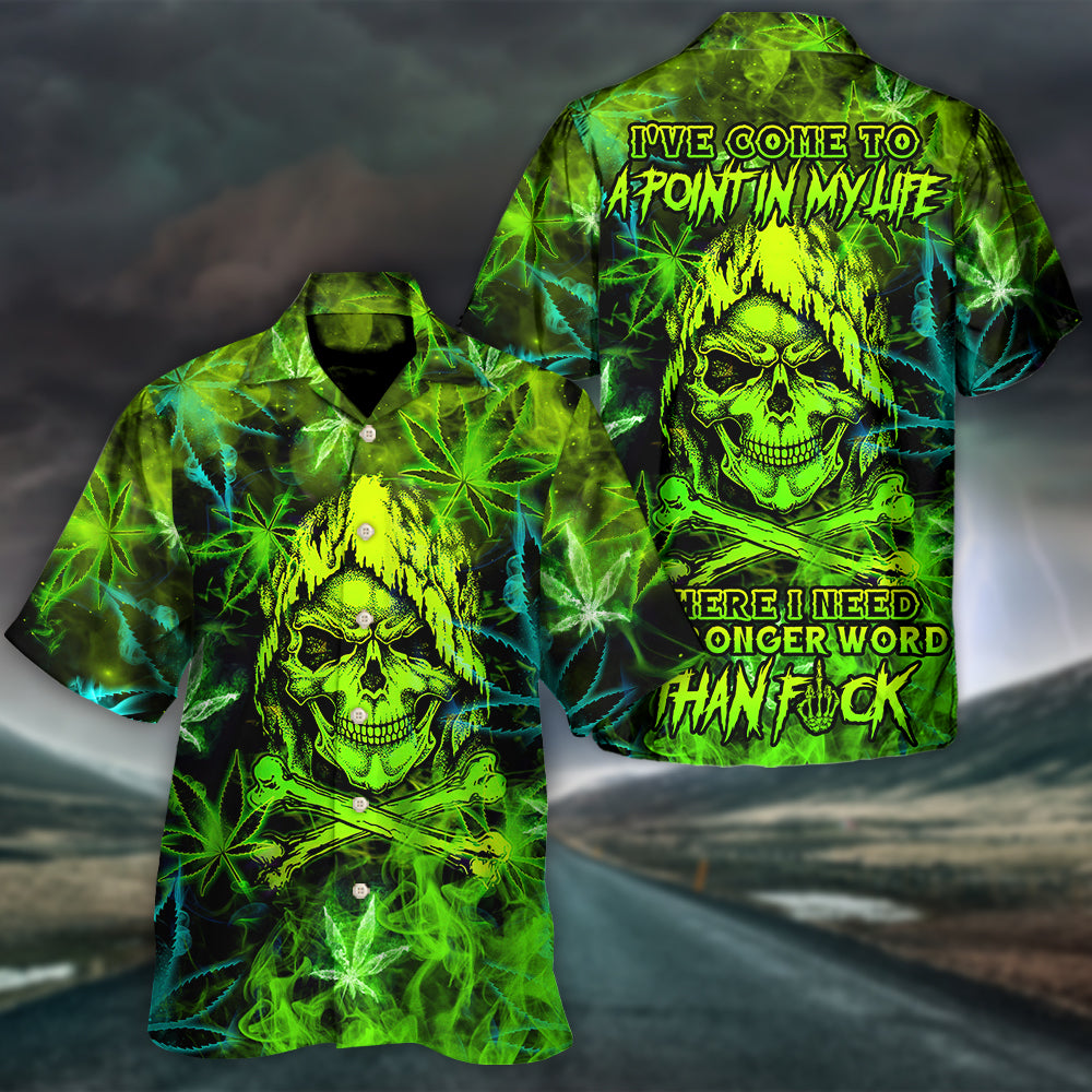 Vintage Skull Artwork Hawaiian Shirt Tropical Styling View For Vacation Style