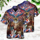 Patriotic New Year Symbols Hawaiian Shirt With Detailed Graphic For Tropical Escapes Resort Wear And Outdoor Celebrations