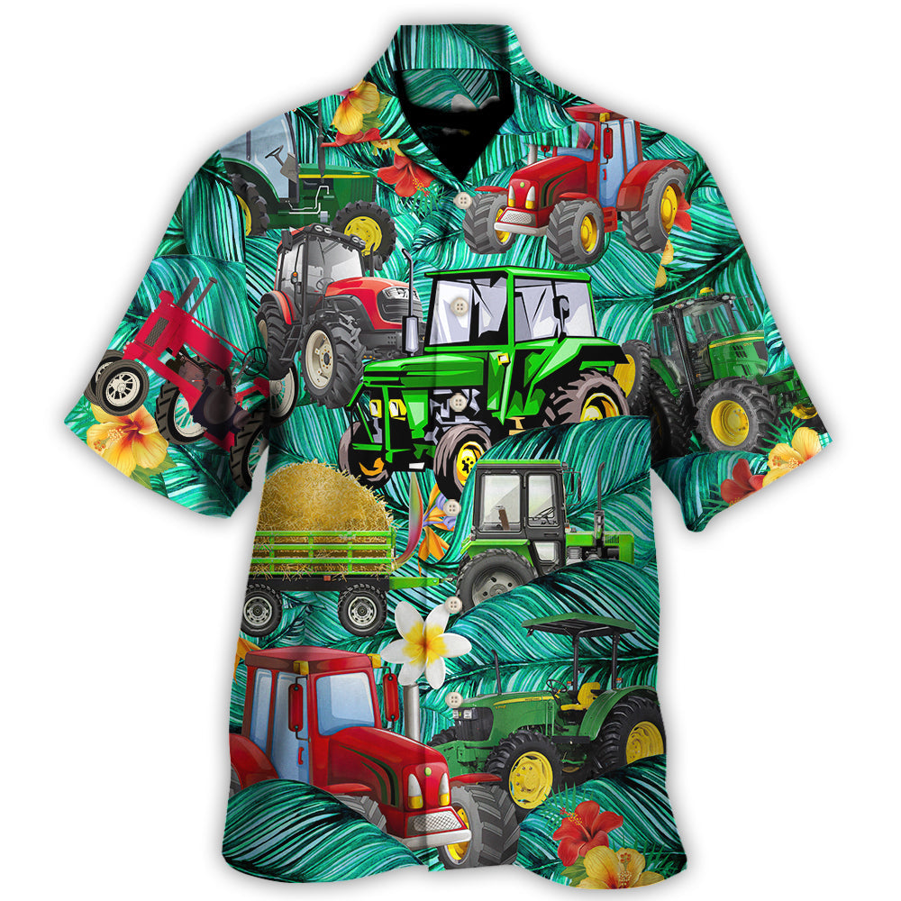 Tropical Tractor Promise Hawaiian Shirt For Summer Events And Casual Outdoor Wear