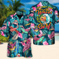 Funny Surfing Flamingo Surf Hawaiian Shirt Creative Print View For Outdoor Gatherings