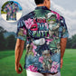 Tropical Funny Golf Cat Hawaiian Shirt Relaxed Style View For Casual Outings