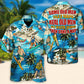 Waterskiing Water Outdoor Passion Hawaiian Shirt Button Front Artwork For Outdoor Gatherings