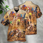 Dog Racing Greyhound Hawaiian Shirt Design View For Tropical Vacations