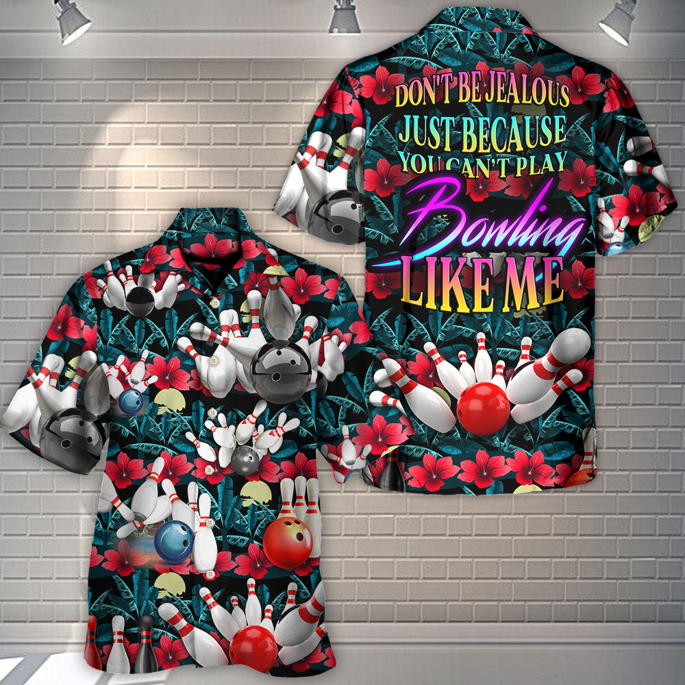 Bowling Adventure Graphic Hawaiian Shirt Artwork View For Outdoor Gatherings