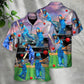 Funny Dog Cricket Hawaiian Shirt Resort Outfit View For Casual Outings