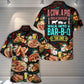 Barbecue Food Chicken Hawaiian Shirt Front Pattern View For Casual Outings